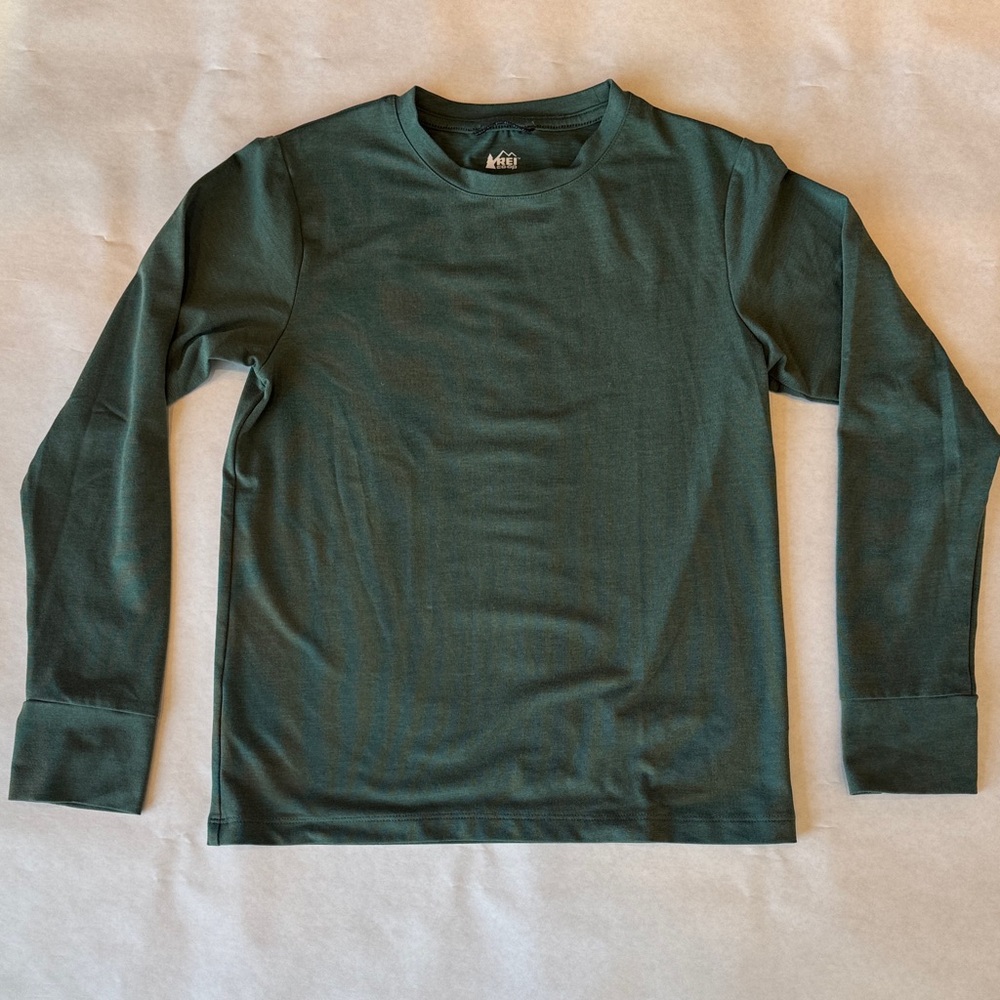REI Boys Forest Green Long Sleeve Top
